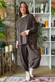 Lagen Shelby Barrel Pant Chocolate